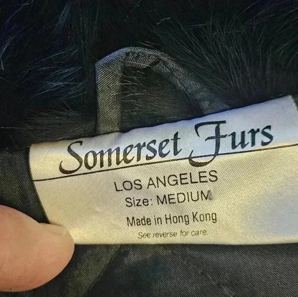 Vintage Somerset Furs 100% Rabbit Fur EUC Size Medium - Picture 8 of 9